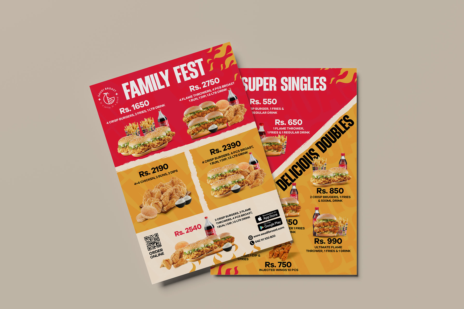 Menu Design | Saudi Broast