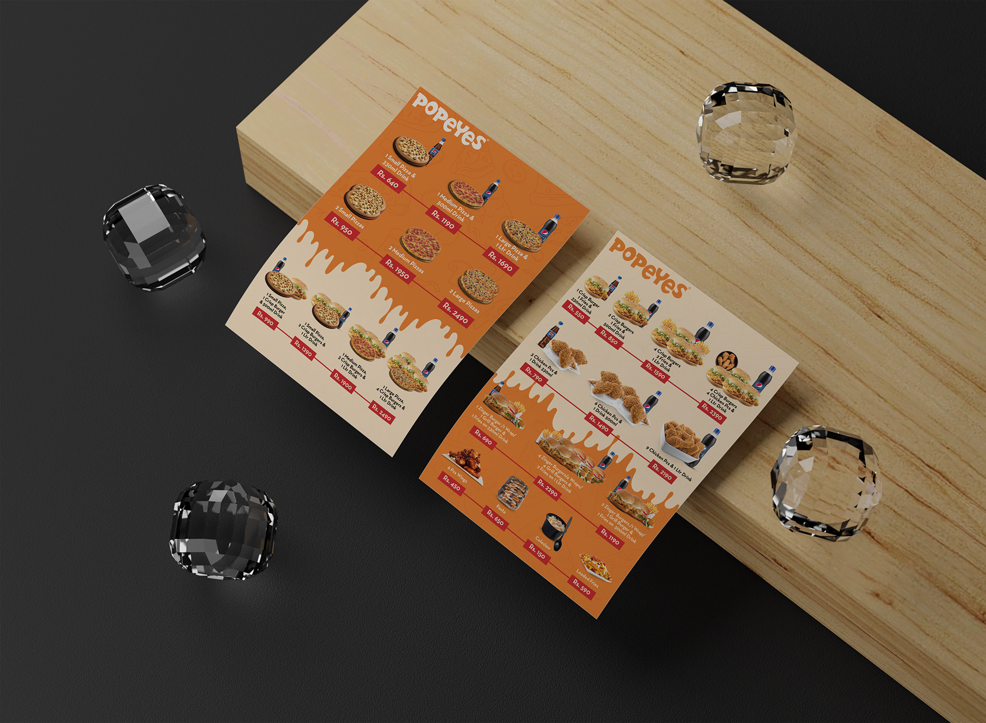 Menu Design | Popeyes