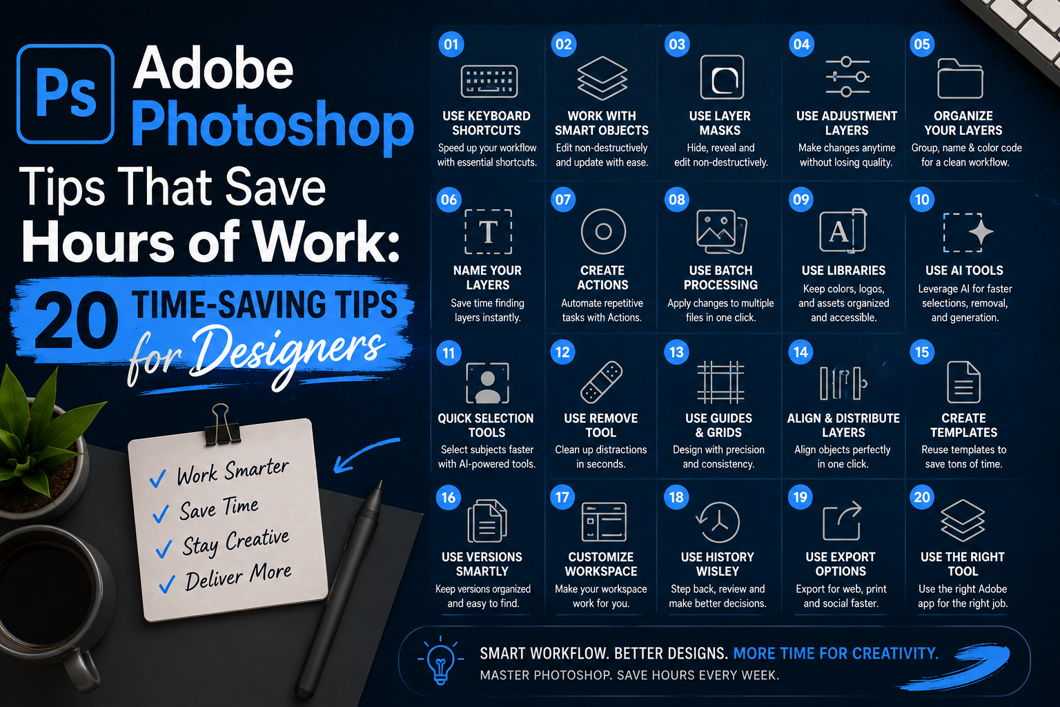 Adobe Photoshop Tips That Save Hours of Work: 20 Time-Saving Tips for Designers